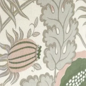 Sage botanical fabric
